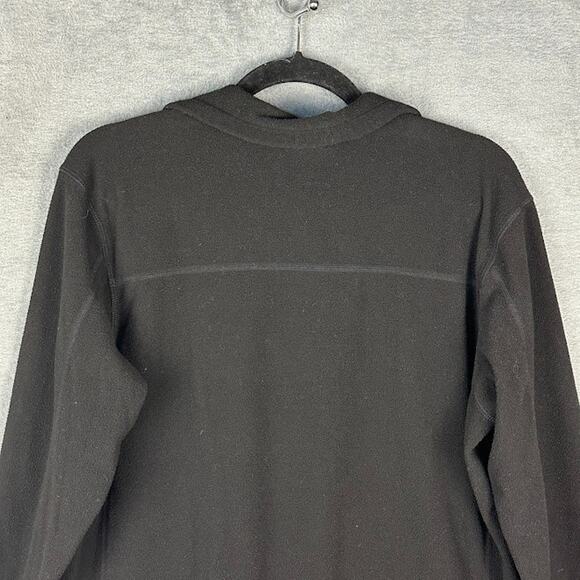 Patagonia Sweater Mens Medium Black Micro D 1/4 Zip Fleece Pullover Outdoor Hike - Picture 4 of 11